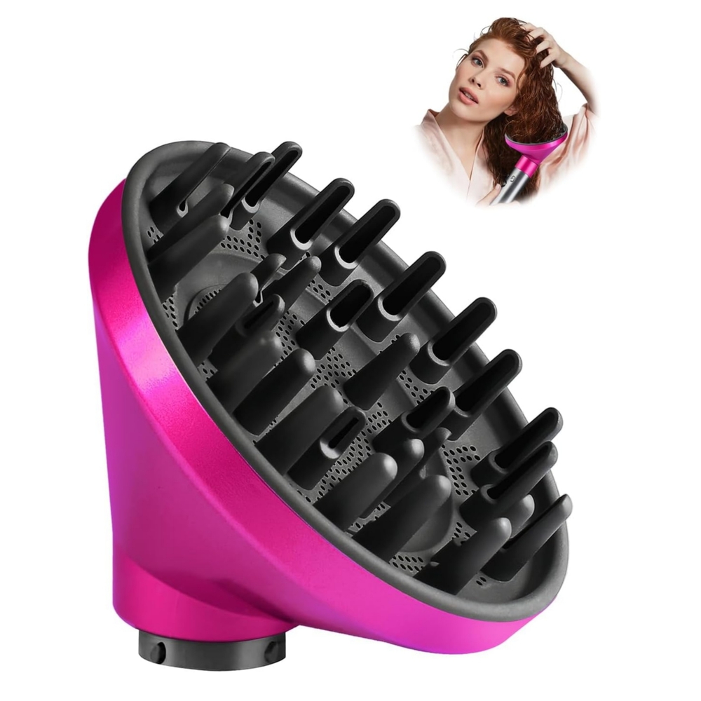 Pink Hair Styling Scalp Massager Brush